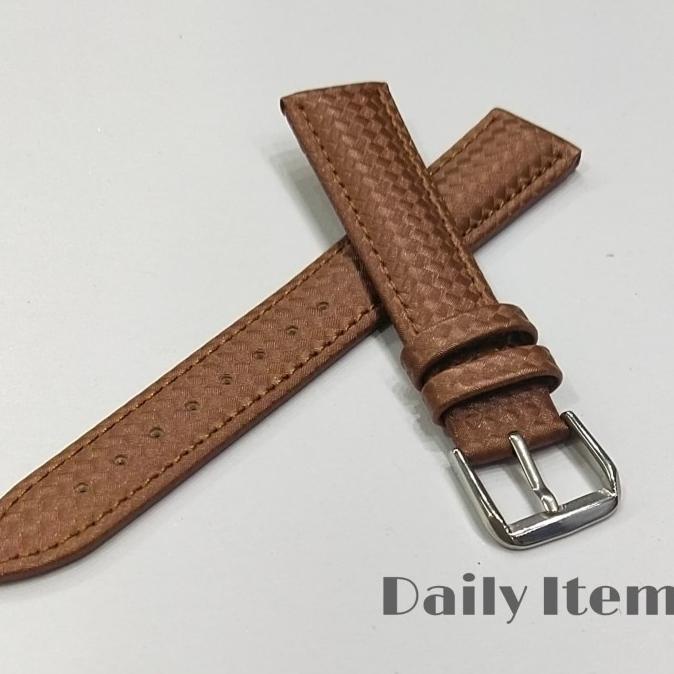 Tali Jam Tangan / Strap Jam Tangan / Tali Kulit Strap Kulit Carbon Terbaru