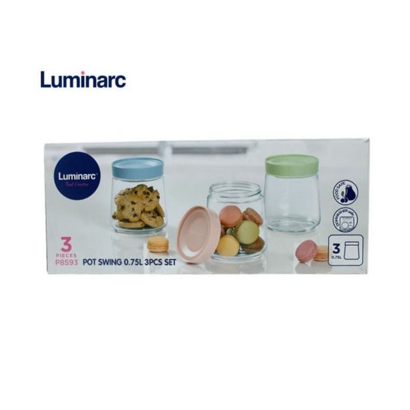 Luminarc Toples kue 3 set Pot swing
