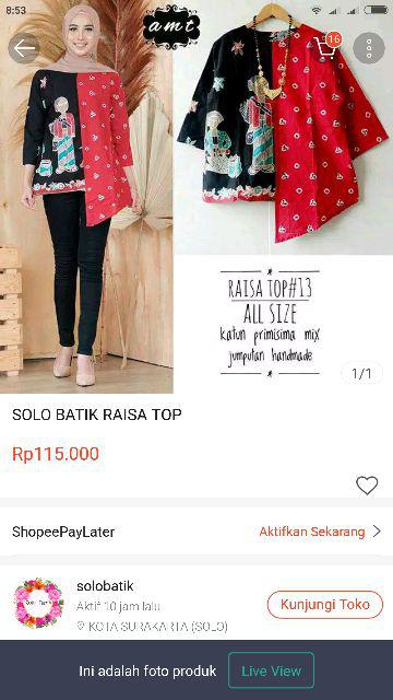Solo Batik Gita Top Jamu