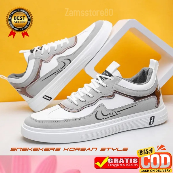 Sepatu Pria Import Sneakers Olahraga cowok Spatu Kasual  fashion Mesh Low KLX ROULETTE Top Men Sport