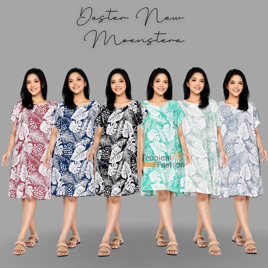 Daster Bali New Moenstera Bahan Rayon Premium Untuk Remaja Dan Dewasa Termurah dan Kekinian