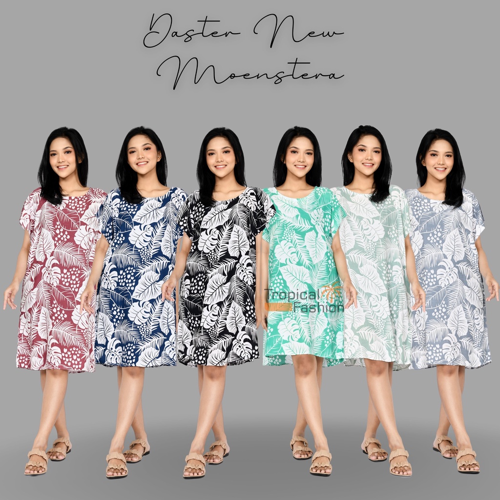 Daster Bali New Moenstera Bahan Rayon Premium Untuk Remaja Dan Dewasa Termurah dan Kekinian