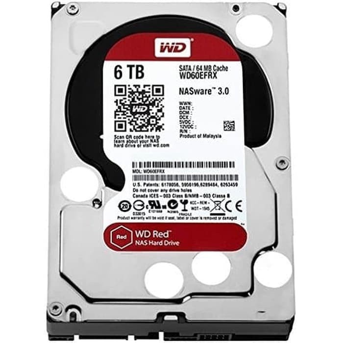 Western Digital WD RED 6 Tb | 3.5" HDD WD60EFPX