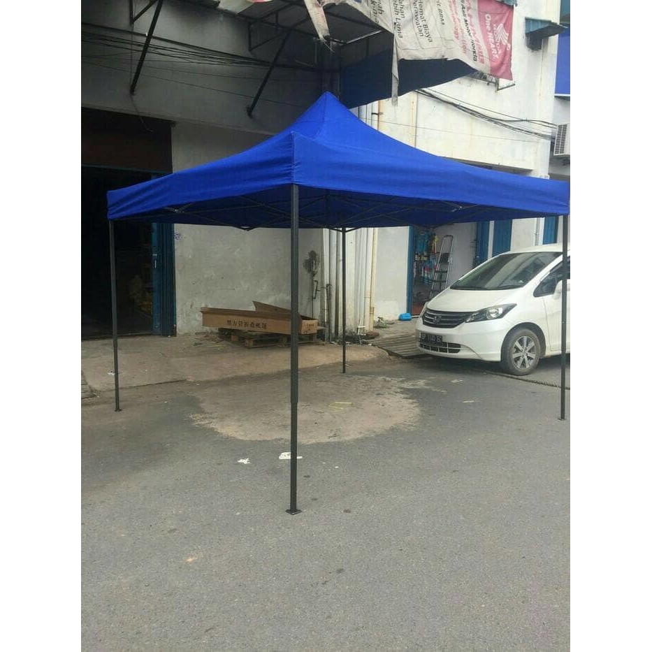 Tenda Cafe Terpal Lipat Dagang 3x3M Kerucut Bazaar Portabel Jualan