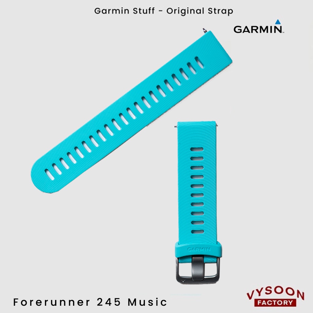 Strap Rubber Smartwatch Garmin Forerunner 245 Original - Blue Ocean