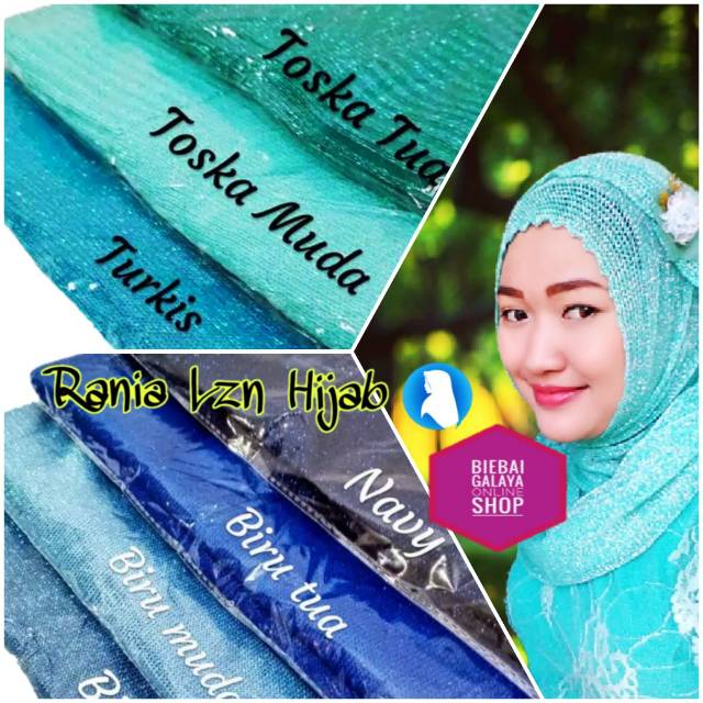 Kerudung  rajut gliter (grosir)