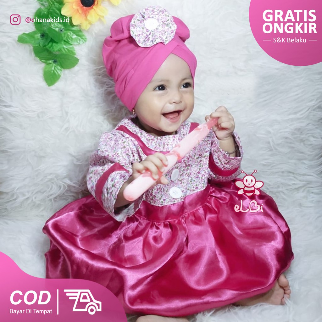 Blooming Dress Gaun Pesta Balita Lucu Imut Motif Cantik