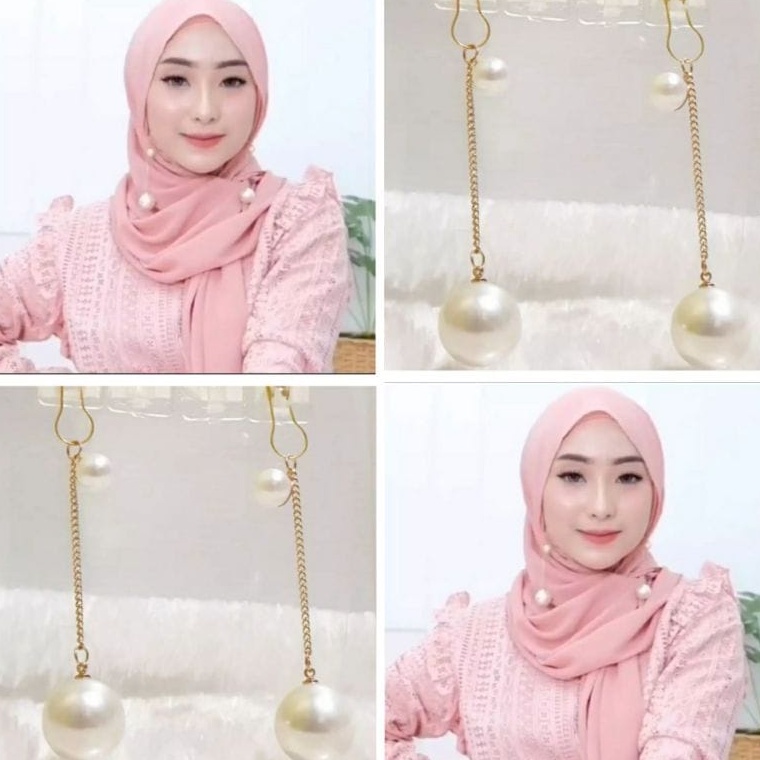 2in1 Anting Hijab &amp; Bros Dagu Juntai by Ruthby