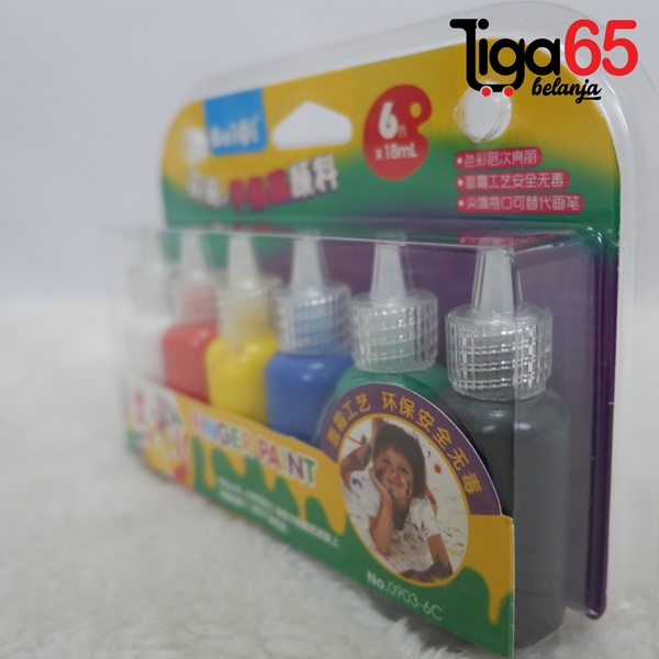 365 Finger paint /Cat Warna edukasi anak/Cat Tangan/ Face Paint FINGER PAINT #41369 (0903-6)