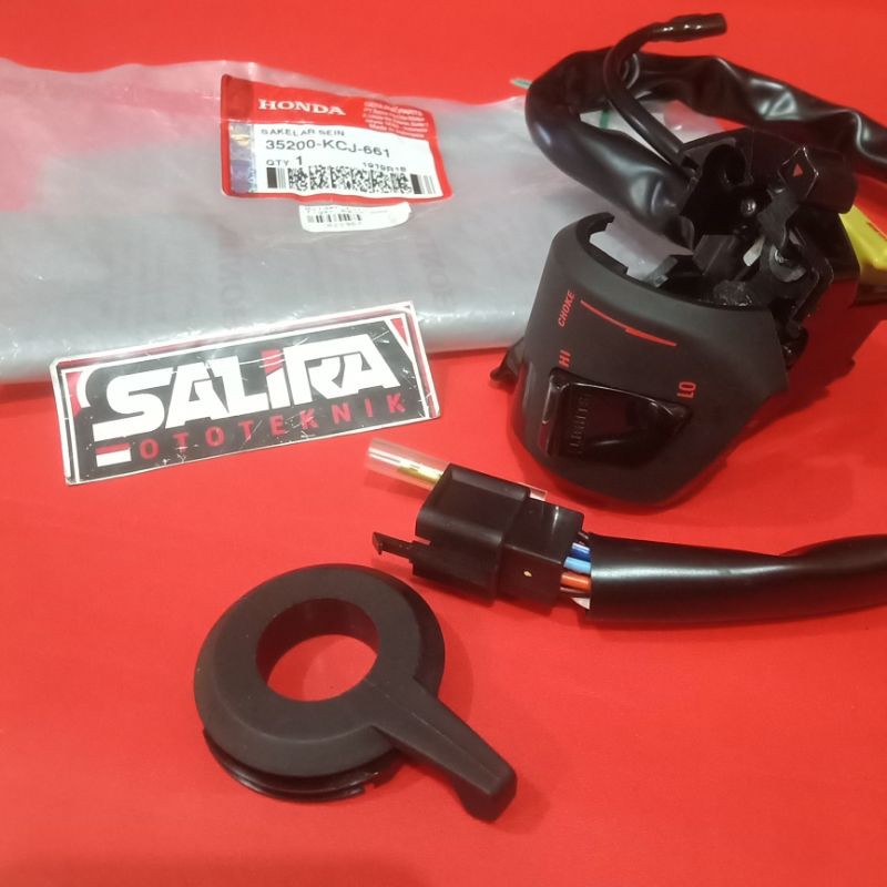 Holder Saklar Kiri Motor Honda Tiger Revo Lampu 1 Orisinil AHM 35200 KCJ 661