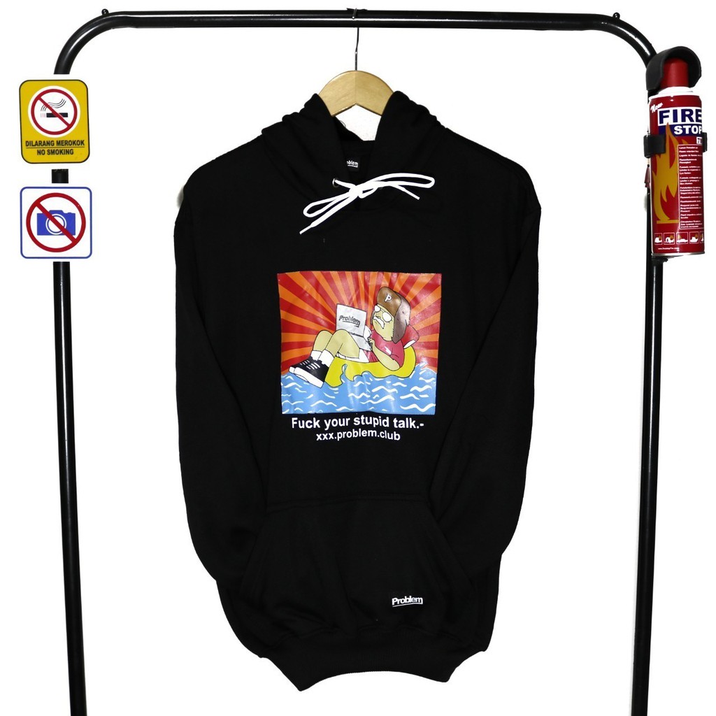 [COD]jaket sweater hoodie pria wanita distro united hart hitam premium murah