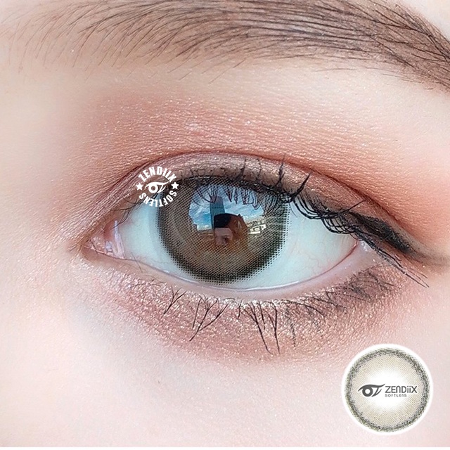 Softlens MINI OLIVIA warna BROWN Normal