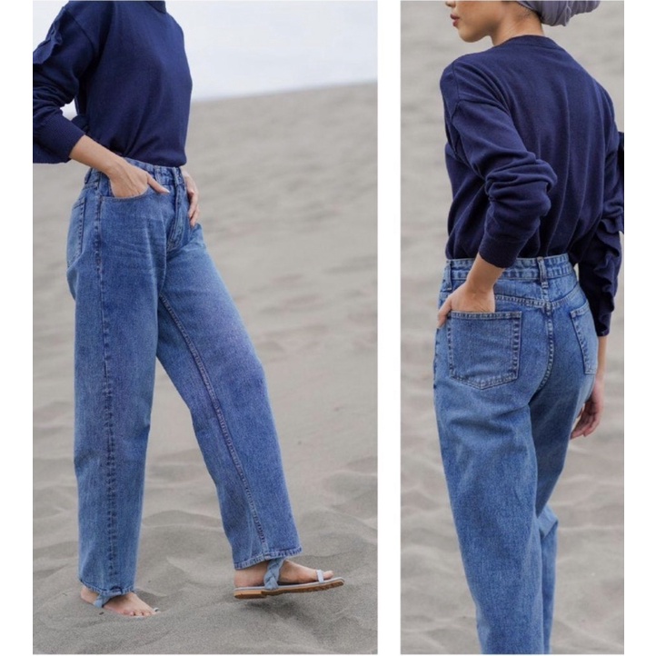 ALEZA LABEL || MEIZY DENIM NAVY