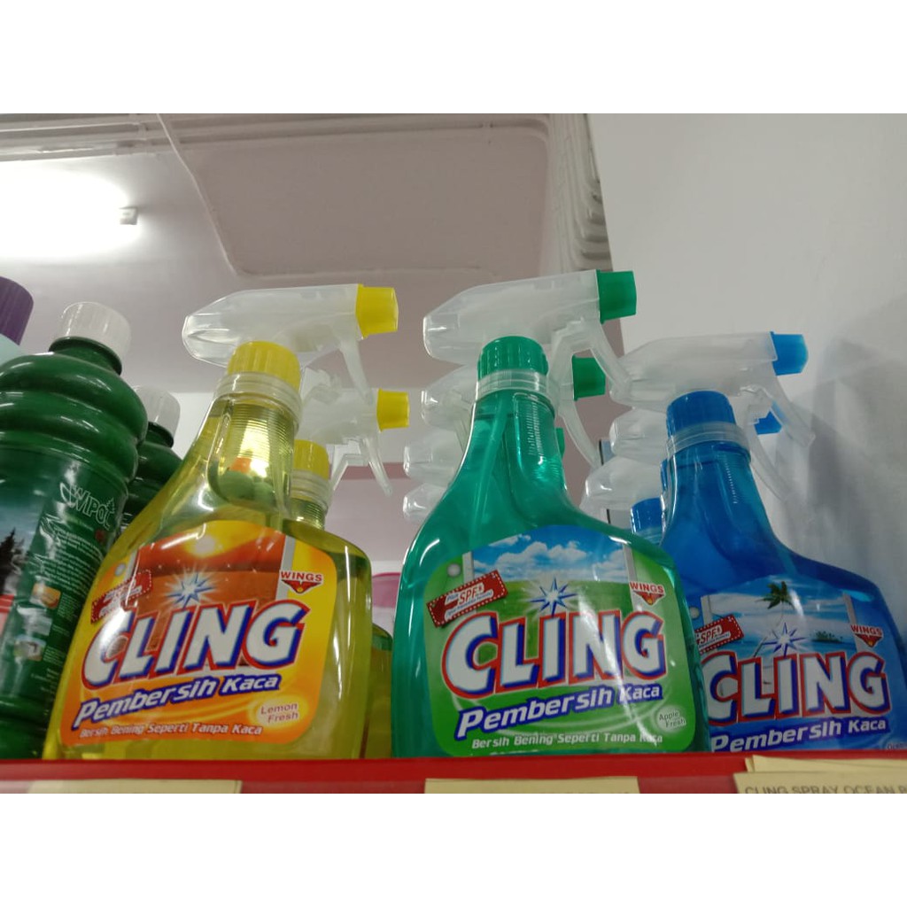 cling spray botol  440 cairan pembersih  kaca GOJEK Shopee 