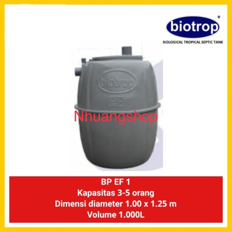 Septic tank Biotrop 1000 liter type BP EF1 ORIGINAL tangki septik