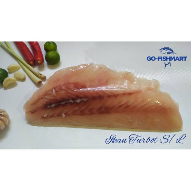 

Ikan turbot fillet skin less 650-700gr gofishmart