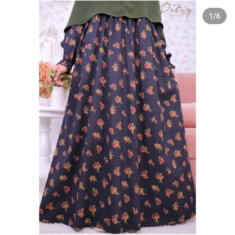 DITSY NIGHTGOWN - RIONA MIDNIGHT SIZE M, L