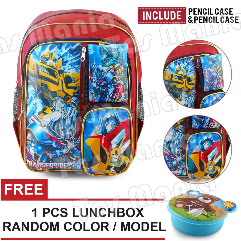 Tas Sekolah Anak Laki Laki SD / TK Karakter Kartun - MAGIC.RTM + FREE Lunchbox