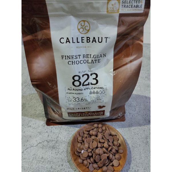 CALLEBAUT 823 MILK CHOCOLATE 33.6 % - 1 KG