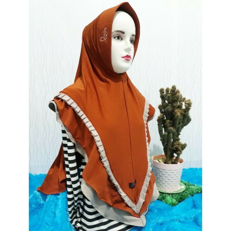 ANITA HIJAB AN-80 HIJAB INSTAN ORIGINAL BAHAN JARSEY TEBAL LEMBUT, ADEM & JATUH-7