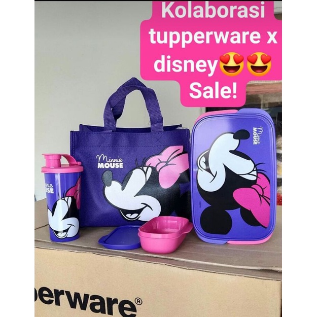 minnie mouse lunch set by tupperware