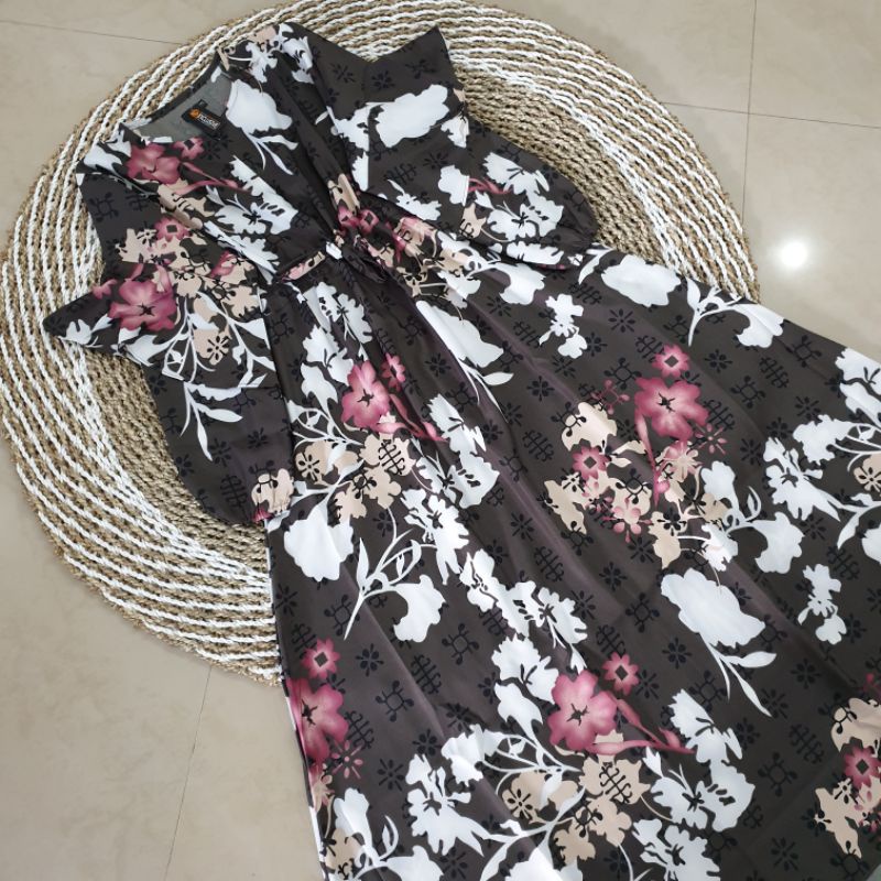 sienna dress / gamis maxmara / gamis maxmara motif / gamis bunga / dress lebaran / dress motif bunga