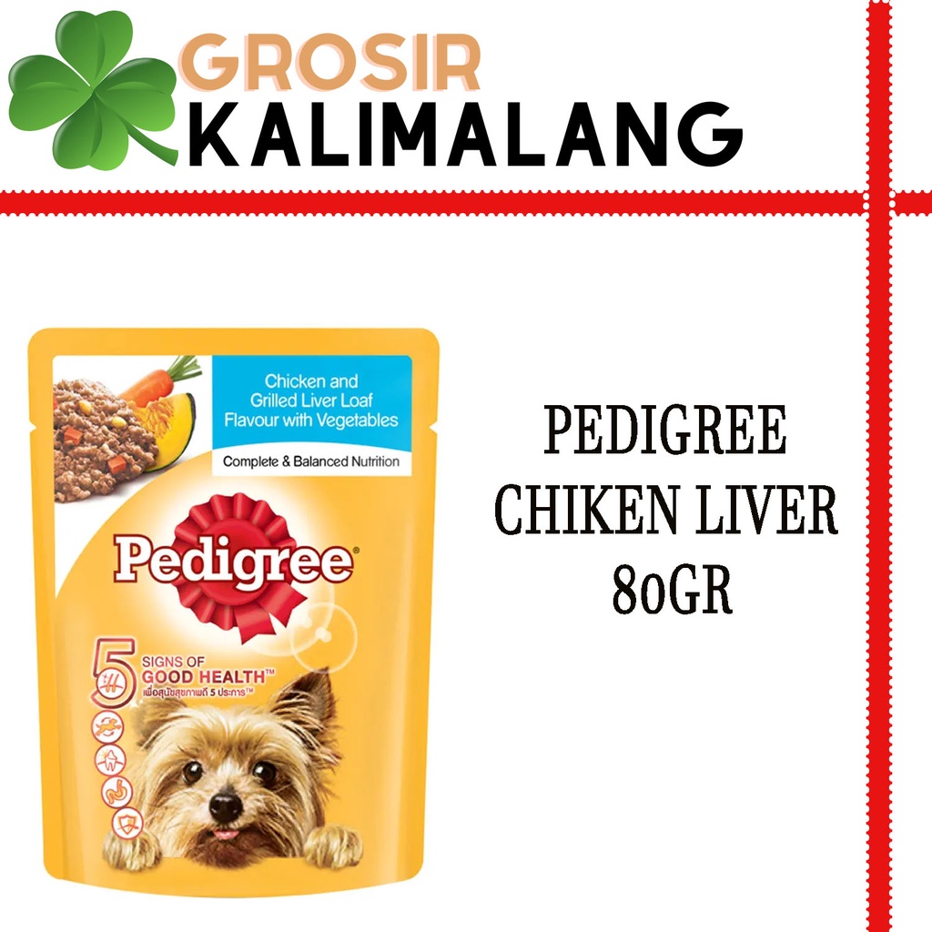 Pedigree Pouch Chicken Grilled Liver 80gr