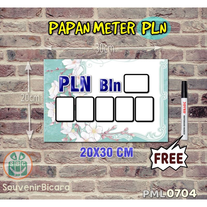 

Custom SBC Papan Meter Listrik PLN PAM motif Unik - Pastel 04
