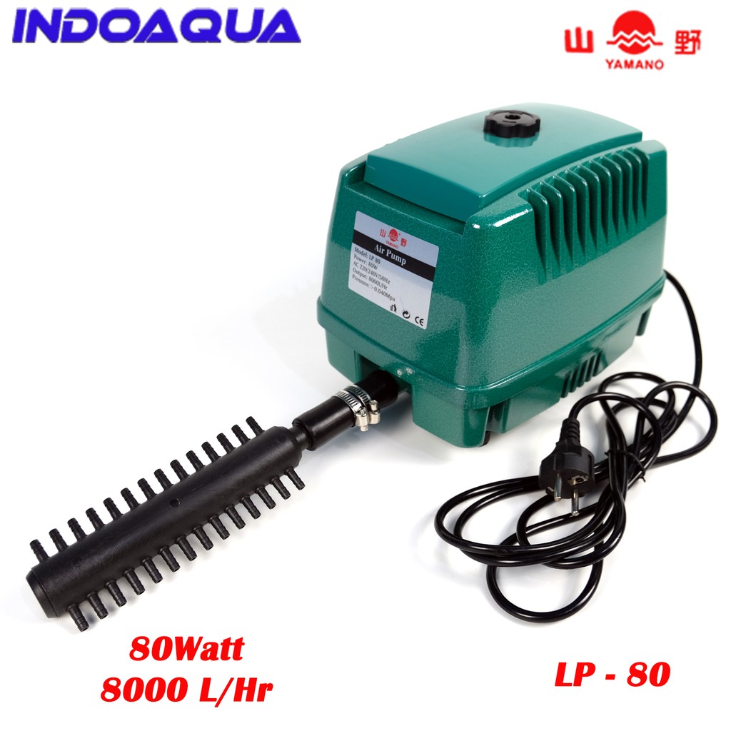 INDOAQUA - Pompa Udara Aerator Kolam Ikan Bioflok Yamano LP 80