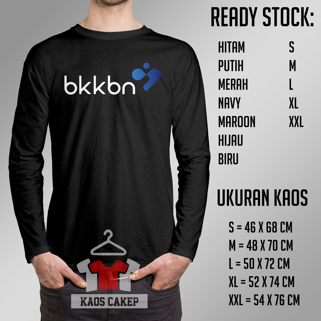 Kaos BKKBN Logo Lengan Panjang Baju Pemerintahan