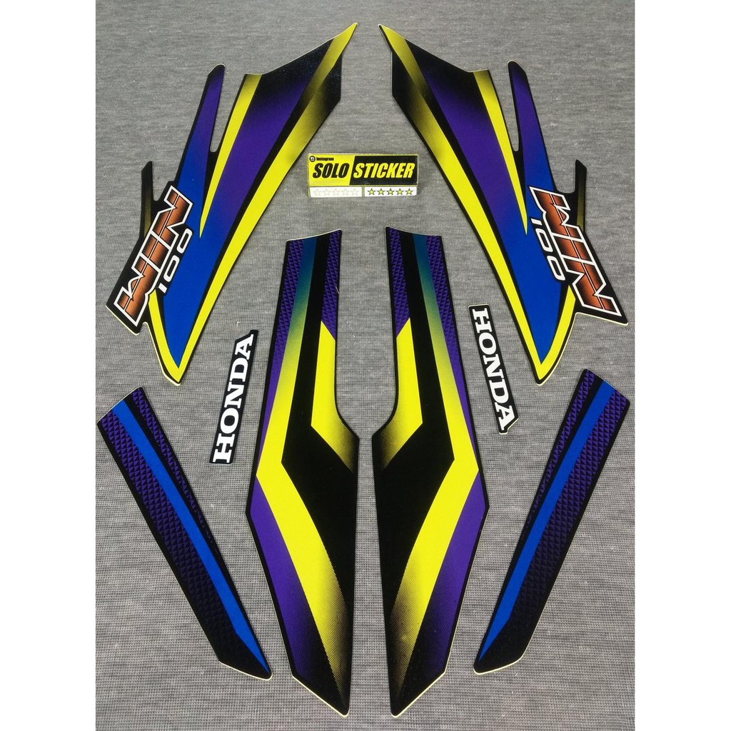 Cutting Striping Sticker Lis Motor Honda Win 100 2002 2003 2 Shopee Indonesia