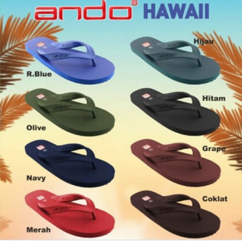 sandal jepit ando  hawai 38-43