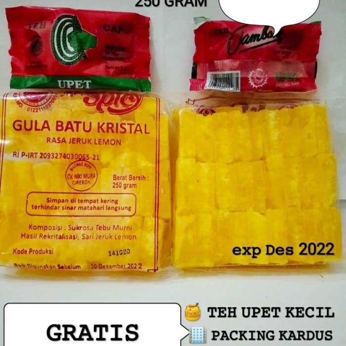 

vd2011c Gula Batu Kristal Rasa Jeruk Lemon 250Gr Fsfs201