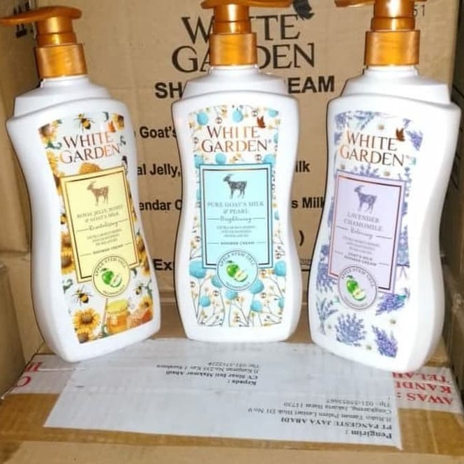White Garden Sabun Mandi Cair Susu Kambing 500ml 3 varian