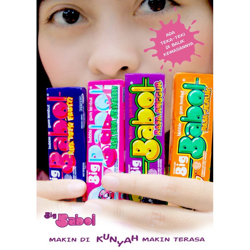 

PERMEN KARET BIG BABOL BUBBLEGUM JAJANAN 90AN HHR1717