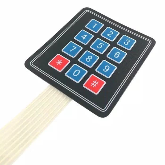 Modul Membrane Switch Keypad 12 Key 3 x 4 Matrix Array 3x4