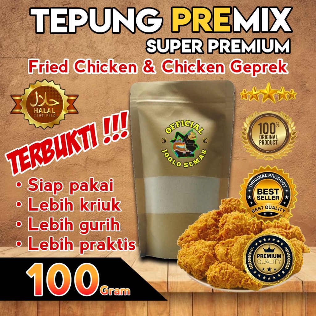 

Tepung Siap Pakai Original Anti Gagal Kualitas Super Premium 100 gram