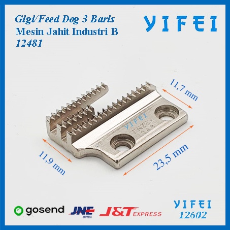 Gigi Feed/Dog Mesin Jahit Industri B/Gigi Jahit 3 baris YIFEI-12602