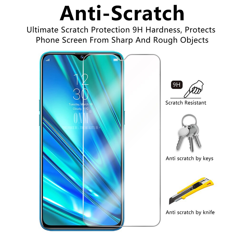 PROMO Case Free Tempered Glass Clear Realme 5 5i 5S Anticrack Shockproof Premium Softcase