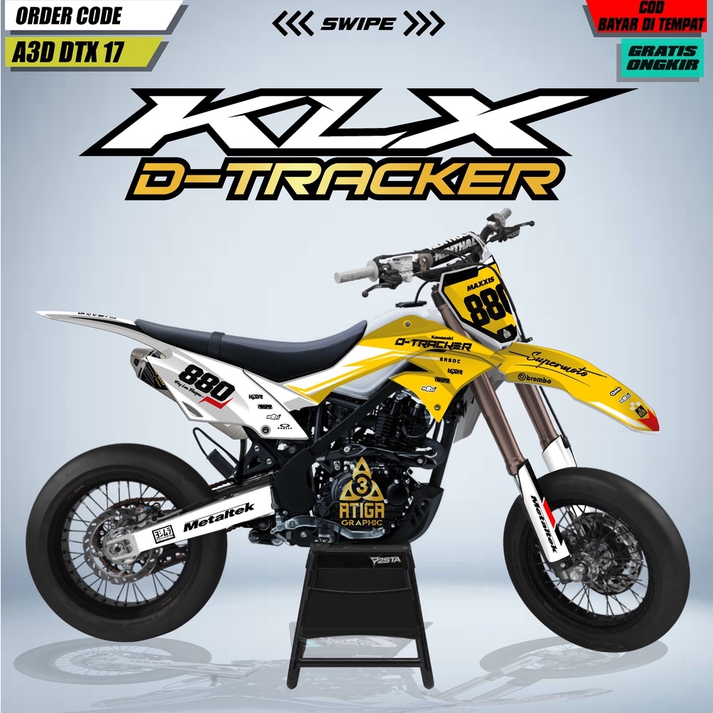 DECAL DTRACKER 150 stiker dekal klx dtracker full body custom decal klx dtracker hologram decal pela