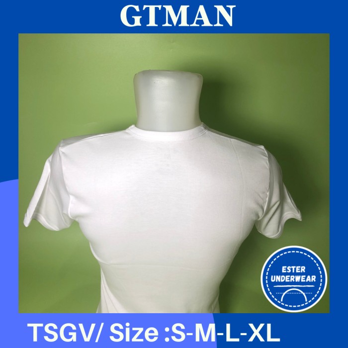 Kaos Dalam GTMAN V-NECK TSGV PUTIH ISI 1PCS