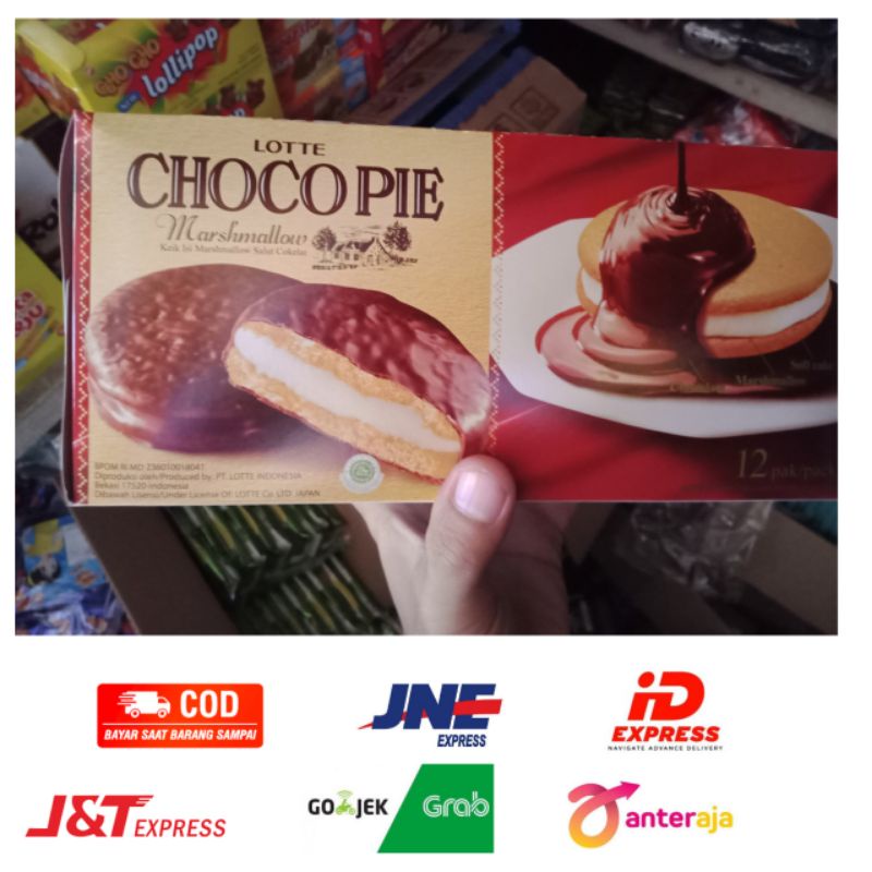 

Lotte Chocopie Marshmallow 28 gram (1 pack isi 12 pcs)