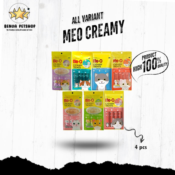 Makanan Snack Kucing MEO Creamy 60gr ALL VARIAN