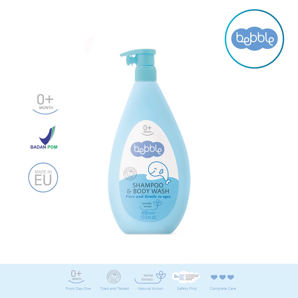 Bebble Shampoo &amp; Body Wash Lavender Extract 400 ml
