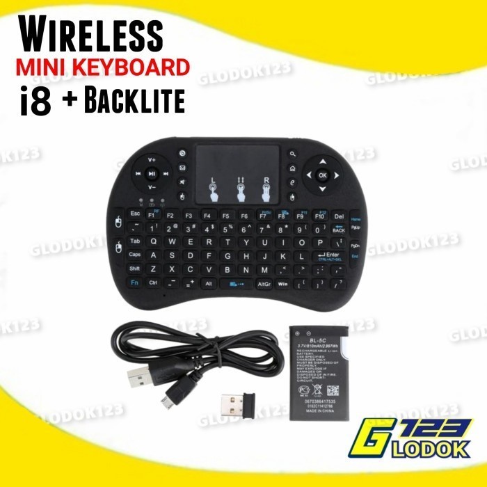 Mini Keyboard Wireless 18 With 3 Color Backlight