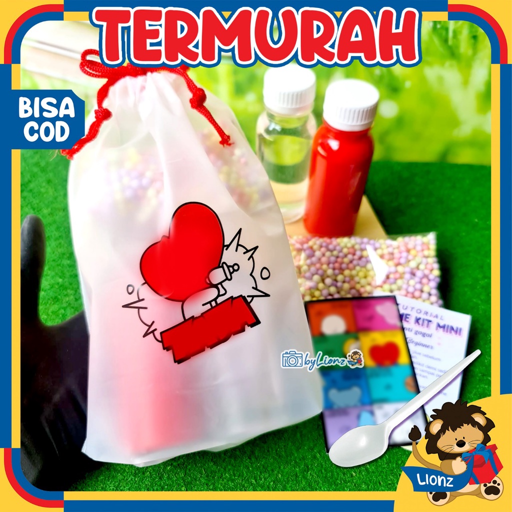 Slime kit bt21 free POUCH dan sticker by lionz.idn