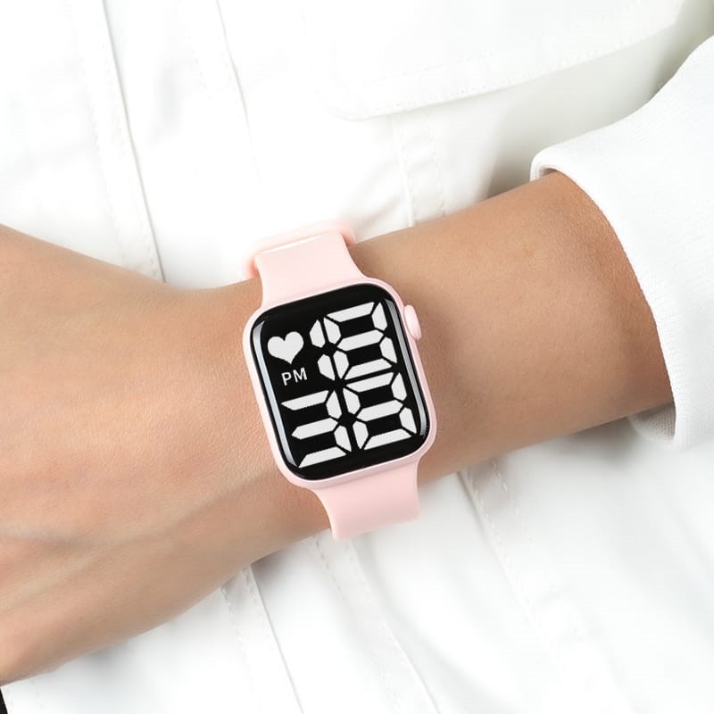 Jam Tangan LED Digital Rubber Electronic Fashion Import Pria Wanita Anak Remaja Premium M122