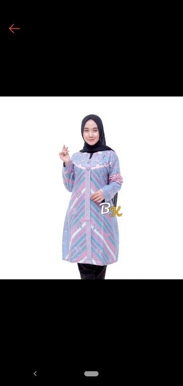 Kemeja Batik Lengan Panjang Size M L Xl Xxl Bswart Batik Hrb026 Kenongo Hem Panjang Padi