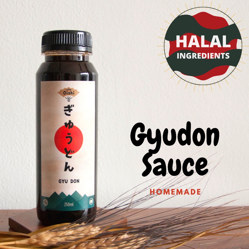 

Gyudon Sauce Premium Halal | Dapur Oishi | Saus Homemade Masakan Jepang Bumbu No MSG dan Pengawet