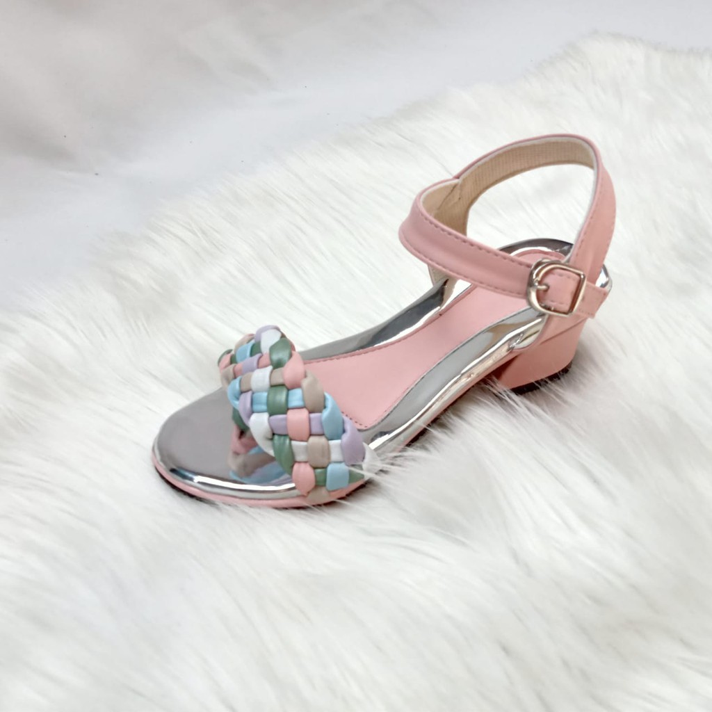 sandal hak tahu anak perempuan tinggi 3 cm trendy anti slip